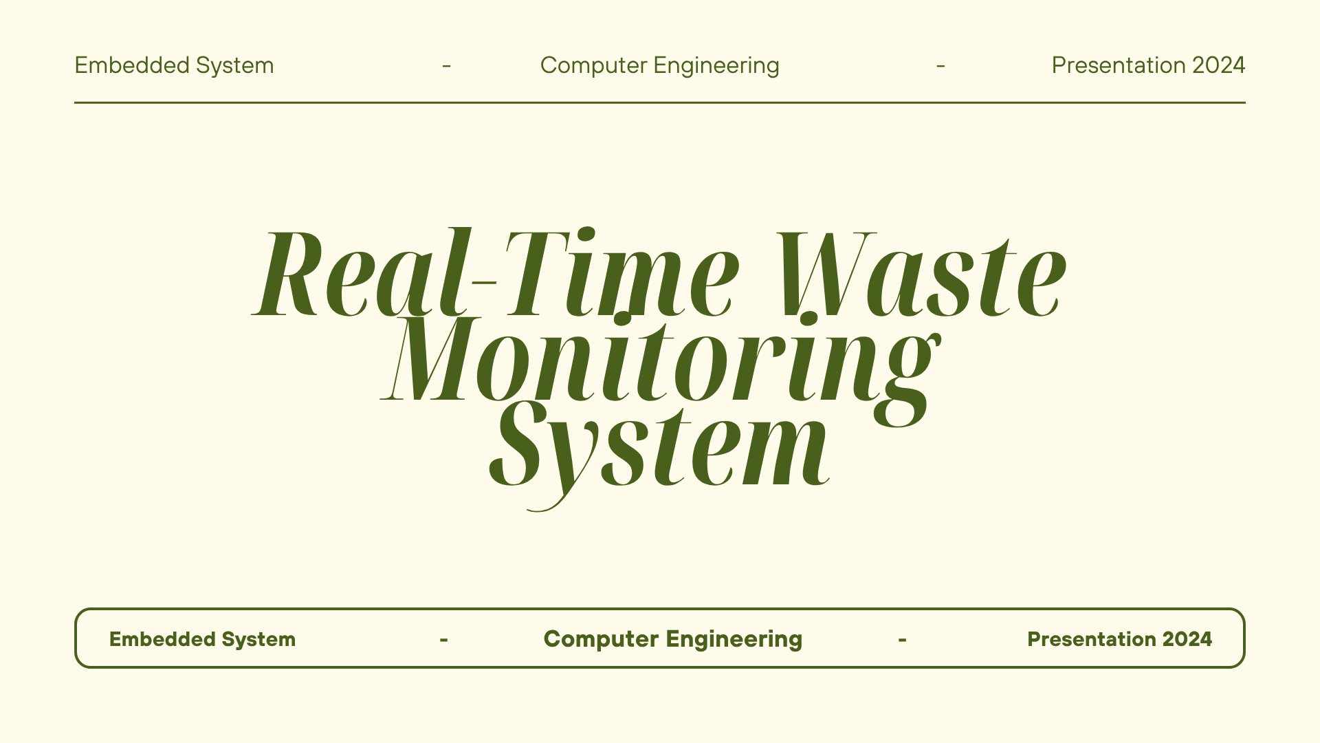 Waste Monitor System